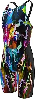 [Nike] Girl's HydraStrong Open Back Kneeskin Tech Suit Swimsuit,Siren Red (629),30