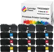 3 Sets BCMY Non-Genuine Toner Cartridge for Kyocera TK-5234 TK5234K TK5234K TK5234K TK5234 (2,600/2,200 (B/CMY) Pages) for M5521CDN M5521CDW P5021CDN P5021CDW