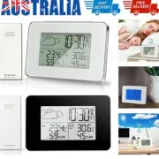 LCD Digital Wireless Weather Station Clock Indoor Outdoor Calendar Thermometer