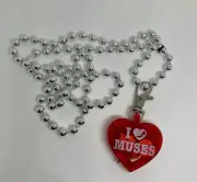 Krewe of Muses Mardi Gras New Orleans Light Up Heart Bead NEW!