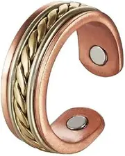 [Generic] Copper Ring adjustable size for Women and Men with 2 Magnets
