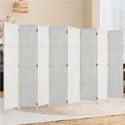3/4/6/8 Panel Artiss Room Divider Screen Wooden Room Divider Doors Folding Black White Room Divider 8 Panel / White