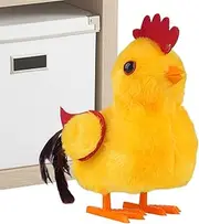 Chicken Stuffed Animal Electronic Toy - Electronic Walking Chirping Chicken Plush Toy | Interactive Sensory Educational Plush Doll for Early Development Creative Play