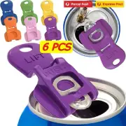 6x Easy Can Opener Drink Beer Cola Soda Beverage Portable Party Picnic Tool AU