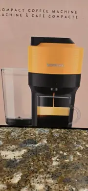 Nespresso Vertuo Pop+ by De'Longhi Compact Coffee Maker Mango Yellow New In Box