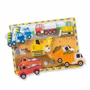 Melissa and Doug - Construction Chunky Puzzle - 6 Pieces