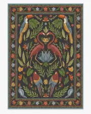 305' x 425' | Machine Washable Runner Rug | Kid & Pet Friendly | Indoor Rug | Iris Apfel Birds Of A Feather Rug | Ruggable