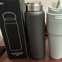 在飛比找蝦皮購物優惠-WOKY 沃廚提手輕量陶瓷易潔層保溫杯800ML