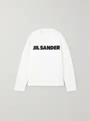 [Jil Sander] Jil Sander - Printed Cotton-jersey Sweatshirt - White - x small x small White