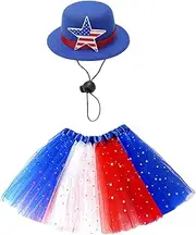 Nybhyjka Porch Geese Costumes | Outdoor Geese Outfits - 23 Inches Colorful Star Tulle Ballet Skirt for Independence Day Wedding Home Furnishings Window Display Lawn