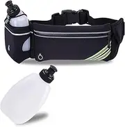 Waterproof Running Belt Water Bottle Waist Pack,Sport Fanny Pack Running Pouch for Men Women Runners Mens Waist Bag,Phone Holder for iPhone 11 Pro Max Xs Xr X 8 7 6 Plus in Hybration,Workout,Jogging