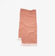 Acne Studios Narrow Wool Fringe Scarf Rose Melange 100% Authentic CA0210-29N
