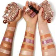 MAC SNOW BALL Pigments+Glitter Eyeshadows COPPER SPARKLE/WHISPER PINK/PINK + BAG