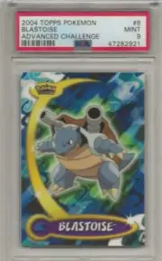 2004 Topps Pokémon Blastoise Advanced Challenge PSA 9 Mint #8