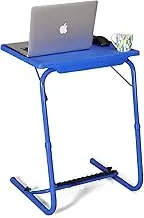 Bi3 Table Adjustable Strong Multipurpose Portable Laptop Table, Study Table, Kids Table, Office Table, Dinning Table (Standard, Blue with Footrest)