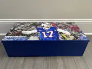 Josh Allen card storage case Graded Slabs BGS/PSA Wooden B