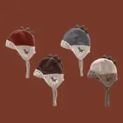 Knitted Ear Protection Cap Cartoon Dinosaurs Earflap Hats Autumn Winter