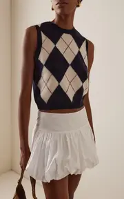 [FRAME] x Sotheby's Cashmere Argyle Vest