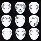 White Face Paint Template Cartoon Face Tattoo Holiday Decorations