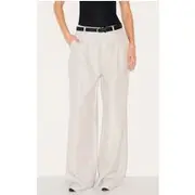 Stone Tailored Wide Leg Pants, Stone
