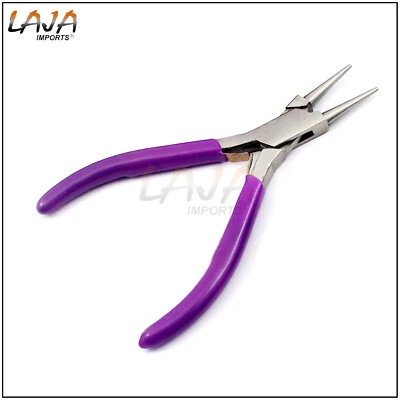 ROUND NOSE MICRO PLIER 5" Jewelry Beading, Jewelry - Stainless Steel - PVC Grip