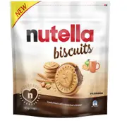 Nutella Biscuits Hazelnut Spread with Cocoa Sandwich Cookies 20-Count Bag -193 G