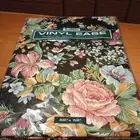 Vtg Town & Country Flowers Vinyl Tablecloth NIP 52x52“ Square 1992 Flannel Back