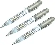 Glovion Led Light Pen,Penlight for Nighttime Writing White- Pack of 3 Pens