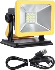 Fafeicy Rotatable Flood Light, 30W LED USB Rechargeable Waterproof Portable Emergency Lights for Outdoor Camping