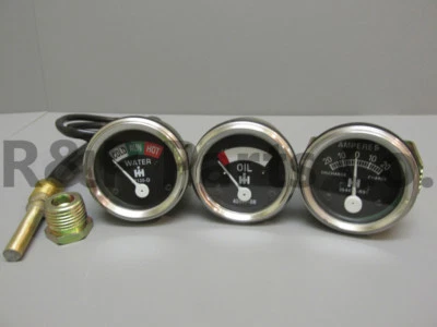 Temperature Oil Amp Gauge Set for Farmall IH Super A SAV 1947 - 1954