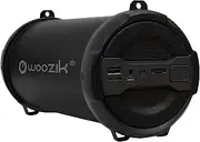 [WOOZIK] Rockit Go / S213 Bluetooth Speaker, Wireless Boombox Indoor/Outdoor with FM Radio,Micro SD Card, USB, AUX 3.5mm Support, Rechargeable Battery, Strap for Travel, Great for Parties! - Black