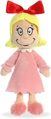 Dr.Seuss Cindy Lou Who 12" Plush Doll Aurora World New (15906)