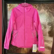 Lululemon Down For it All Jacket Sonic Pink Size 8 NWT Padel Run Hike