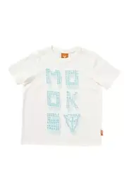 Genuine Mooks Boys Kids Short Sleeve Nail T Shirt sizes 4 5 6 7 Colour White