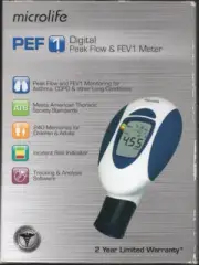 Microlife PEF 1 Digital Peak Flow & FEV 1 Meter PF101R