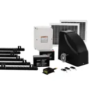 NNEDSZ Automatic Sliding Gate Opener Kit 20W Solar Panel Electric 6M 600KG