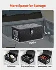 20"x12"x9.5" Heavy Duty Aluminum Truck Bed Tool Box for Pickup RV Black