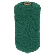 Natural Macrame Cord 2mm x 219 Yards Cotton Macrame Rope, Dark Green