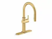 Kohler K-22974-2MB Crue Touchless Pull-Down Kitchen Faucet in Brushed Brass
