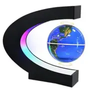 Magnetic Levitating Globe with LED Light, Cool Tech Gift for Men Father Blue