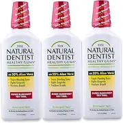 Natural Dentist The Healthy Gums Antigingivitis Mouthwash to Prevent and Treat Bleeding Gums and Fight the Gum Disease Gingivitis, Peppermint Twist Flavor, 16 Ounce (3 Count)