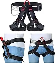 Climbing Harnesses Protect Waist Safety Harness, Half Body Climbing Harness with Durable Material Suitable for Camping Hiking Rappelling Mountaineering