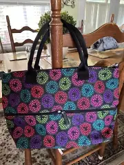 VERA BRADLEY DISNEY PARKS Hidden Mickey TOTE Bag Expandable Lighten Up NWT