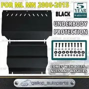Bash Plate Front Sump Guard for Mitsubishi Triton ML MN Powder Coated BLACK 3mm