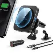 for MagSafe Car Mount Charger, 15W Magnetic Wireless Car Charger, for MagSafe...