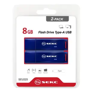 【SEKC】SEU225 8GB USB2.0 隨身碟(10入)