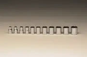 Wright Tool 256 1/4" Drive 6 Point Standard Metric Socket Set, 5-13mm- 11 Piece