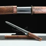 Decorative Ceremonial Ornate Dagger Display Tiger Chinese Knife Folded Steel