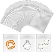 Omeblos 200 PCS 4x6cm Small Plastic Bags,Seal Bags,Plastic Seal Bag,Grip Seal,Resealable Clear Mini Transparent Baggies,Poly Zip Lock Sealable Storage Pouches for Jewellery,Drugs,Candies,Spice