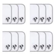 4x 3pc Disney Dogs Print Face Washers Baby Nursery Decor